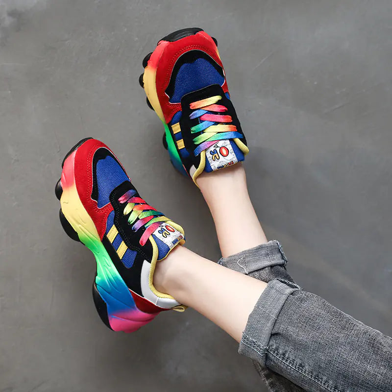 Zapatos casual coloridos para mujer