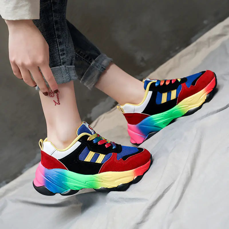 Zapatos casual coloridos para mujer
