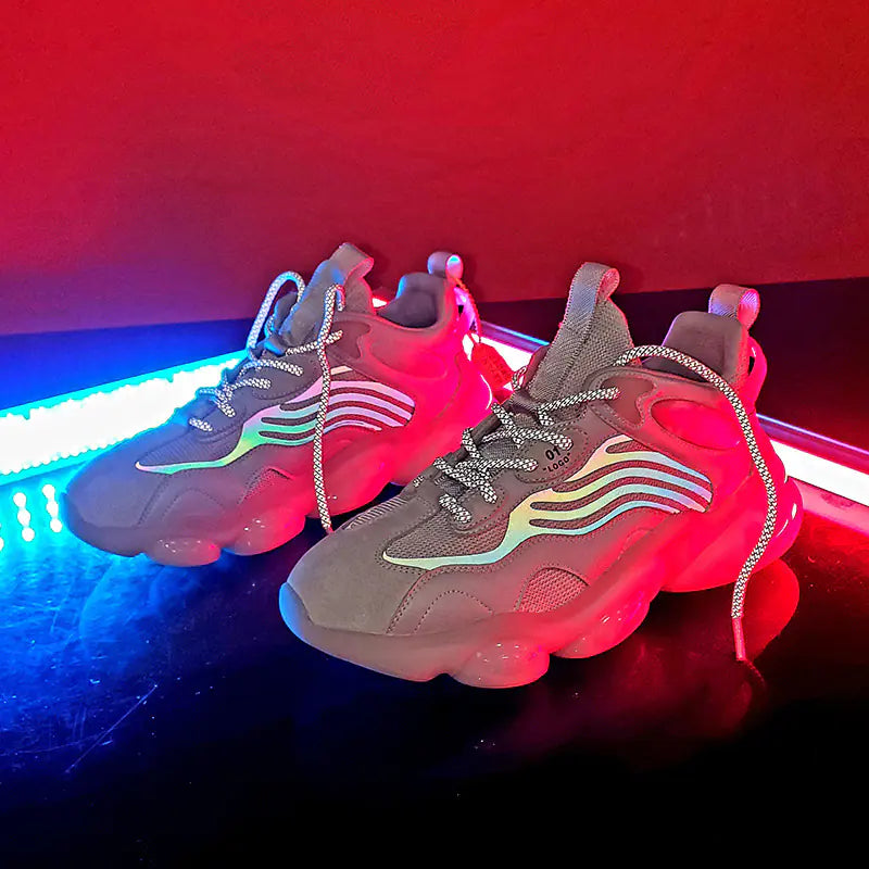 Zapatos deportivos fluorescentes para hombre