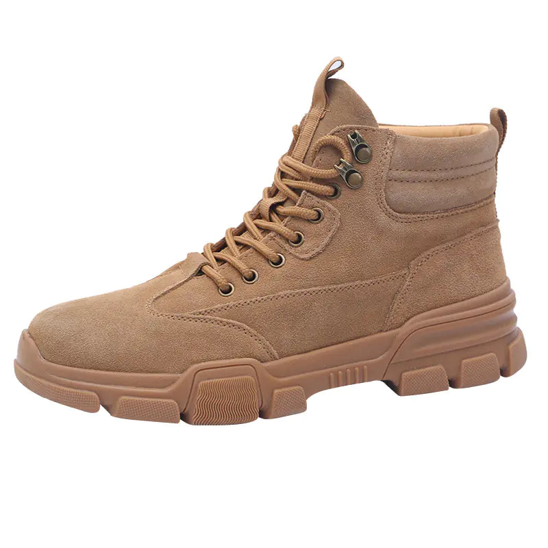 Botas de caña alta de cuero para hombre
