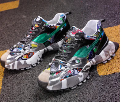 Nuevos zapatos coloridos para hombre