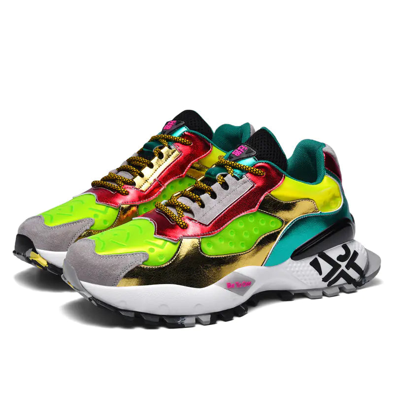 Nuevos zapatos coloridos para hombre