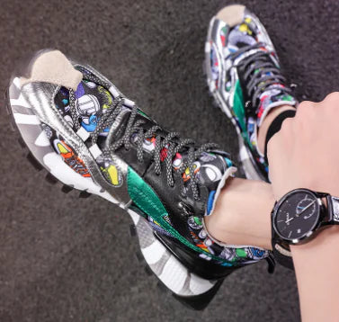 Nuevos zapatos coloridos para hombre